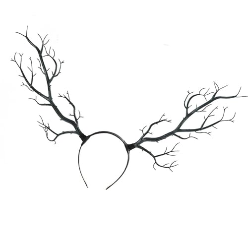 Unisex-Haarreif aus Harz, bequeme Kopfbedeckung für Musikfestival, Halloween, Party und Themenveranstaltungen, Simulation, Baumzweig-Haarband von RETUOLWAG