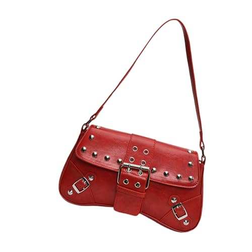 Women Aberarm Tasche Retro Handtasche Allzugemachte Achselhöhlen Mode Schulter Mit Schnallen Winter Pendeln Frauen Achselhilfe Fashion Handtasche All Matching Schulter Trendy Clutch Tasche von RETUOLWAG