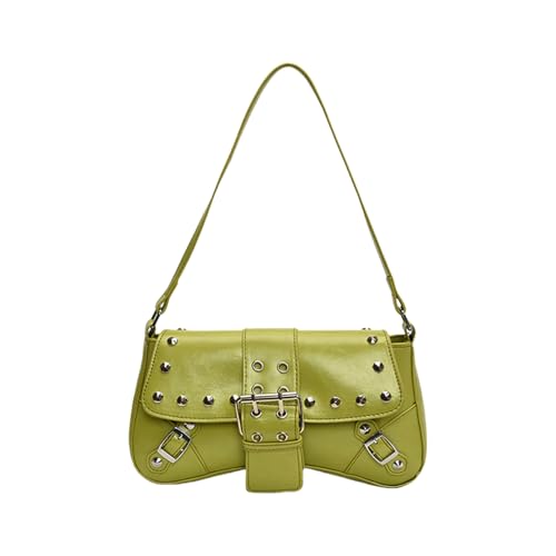 Women Aberarm Tasche Retro Handtasche Allzugemachte Achselhöhlen Mode Schulter Mit Schnallen Winter Pendeln Frauen Achselhilfe Fashion Handtasche All Matching Schulter Trendy Clutch Tasche von RETUOLWAG