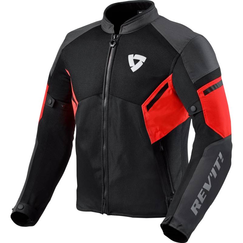 REV'IT! GT-R Air 3 Textiljacke schwarz/neonrot XL Herren von REV'IT!