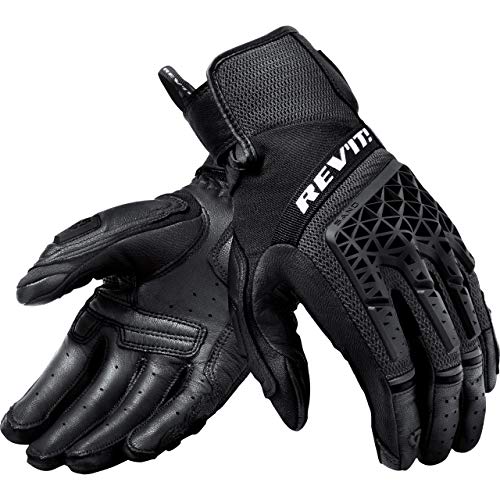 REV'IT! Motorradhandschuhe kurz Motorrad Handschuh Sand 4 Handschuh schwarz M, Herren, Tourer, Ganzjährig, Leder/Textil von REV'IT!