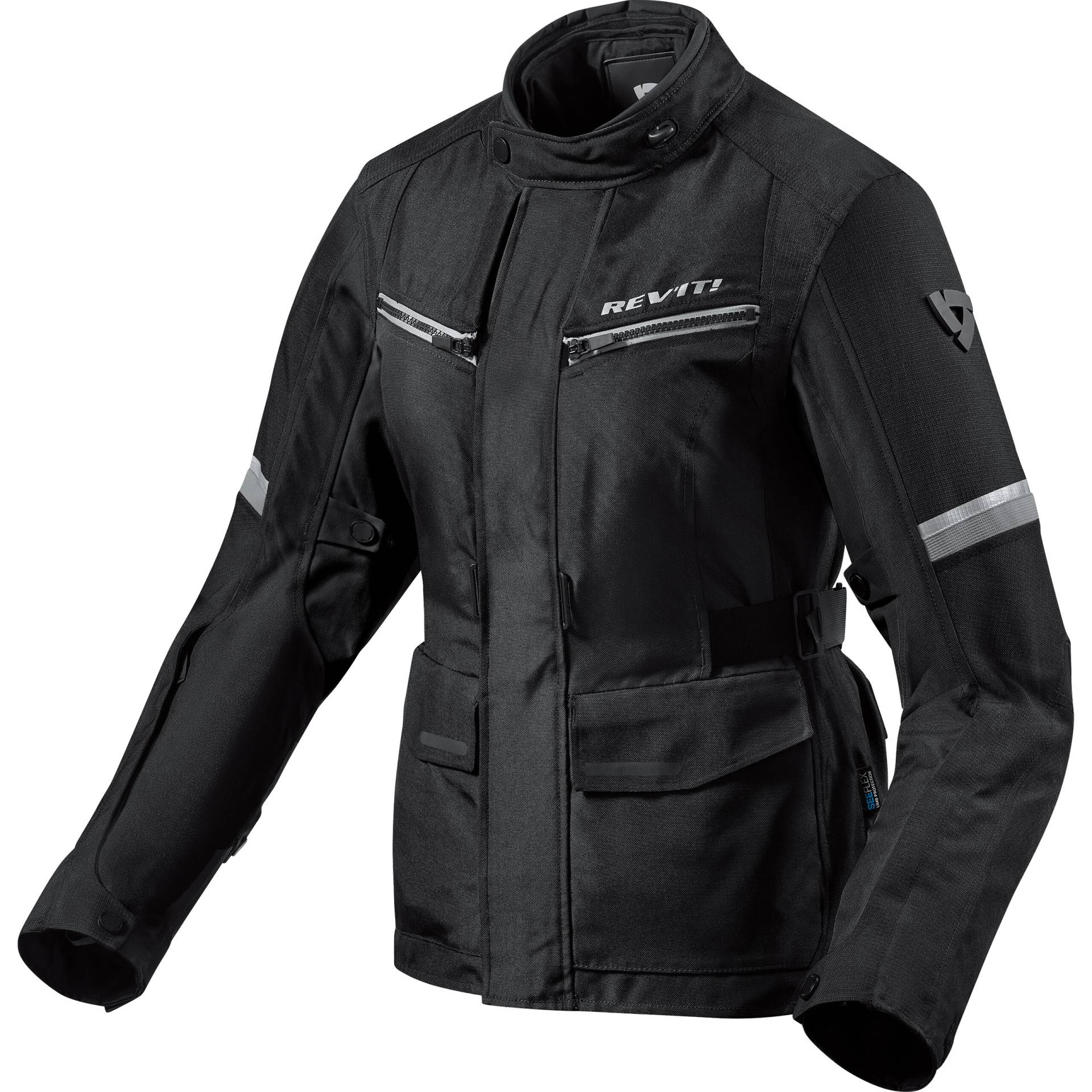 REV'IT! Outback 3 Damen Textiljacke schwarz/silber 36 Damen von REV'IT!