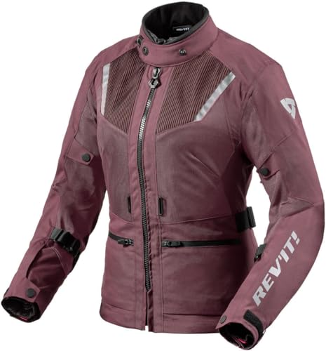 Revit Levante 2 H2O Damen Motorrad Textiljacke, dunkelrot, 42 von REV'IT!