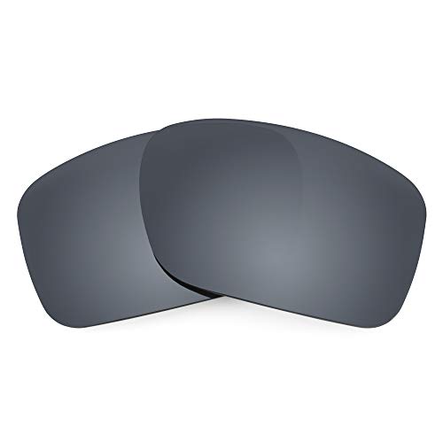 REVANT Ersatzgläser Kompatibel mit Oakley Turbine, Polarisiert, Schwarz Chrome MirrorShield von REVANT