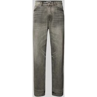 REVIEW Baggy Fit Jeans im 5-Pocket-Design mit Viskose-Anteil in Graphit, Größe 28 von REVIEW
