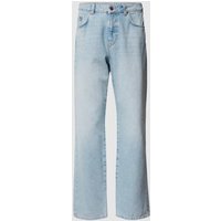 REVIEW Baggy Fit Jeans mit Brand-Detail in Hellblau, Größe 33 von REVIEW