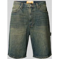 REVIEW Baggy Fit Jeansshorts im 5-Pocket-Design in Blau, Größe XXL von REVIEW