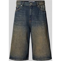 REVIEW Baggy Fit Jeans Shorts im 5-Pocket-Design - Jorts in Dunkelblau, Größe XXL von REVIEW