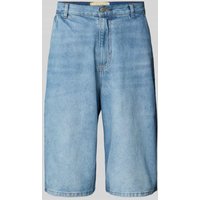 REVIEW Baggy Fit Jeans Shorts mit Eingrifftaschen - Jorts in Hellblau, Größe M von REVIEW