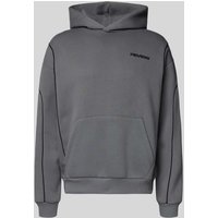 REVIEW Hoodie mit Label-Print in Dunkelgrau, Größe M REVIEW Hoodie mit Label-Print in Dunkelgrau, Größe M von REVIEW