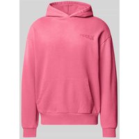 REVIEW Hoodie mit Label-Print in Pink, Größe XXL von REVIEW