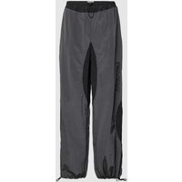 Review Parachute Tracksuit Pants aus Nylon Two-Toned in Black, Größe XS von Review