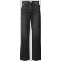 REVIEW Jeans im Used-Look in Black, Größe 30 von REVIEW