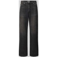 REVIEW Jeans im Used-Look in Black, Größe 34 von REVIEW