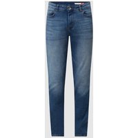 REVIEW Slim Fit Jeans mit Waschung in Blau, Größe 33/32 von REVIEW