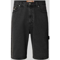 REVIEW Jeansshorts mit Stitchings in Black, Größe M von REVIEW