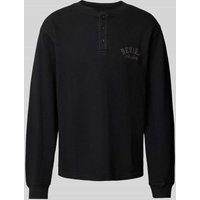REVIEW Longsleeve mit Label-Stitching in Black, Größe XXL REVIEW Longsleeve mit Label-Stitching in Black, Größe XXL von REVIEW