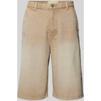 REVIEW Loose Fit Jeans Shorts im Used-Look - Jorts in Sand, Größe XXL von REVIEW