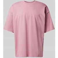 REVIEW Oversized T-Shirt mit Label-Print in Altrosa, Größe XXL von REVIEW