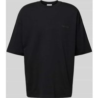 REVIEW Oversized T-Shirt mit Label-Print in Black, Größe XS von REVIEW