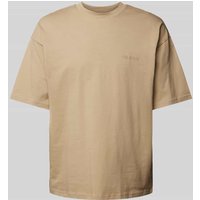 REVIEW Oversized T-Shirt mit Label-Print in Taupe, Größe XXL REVIEW Oversized T-Shirt mit Label-Print in Taupe, Größe XXL von REVIEW