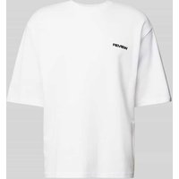 REVIEW Oversized T-Shirt mit Label-Print in Weiss, Größe XS von REVIEW