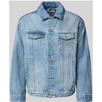 REVIEW Regular Fit Jeansjacke aus reiner Baumwolle in Hellblau, Größe XXL von REVIEW