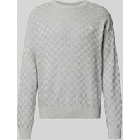 REVIEW Regular Fit Pullover in Strick-Optik in Hellgrau Melange, Größe XXL REVIEW Regular Fit Pullover in Strick-Optik in Hellgrau Melange, Größe XXL von REVIEW