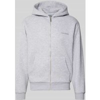REVIEW Regular Fit Sweatjacke mit Logo-Applikation in Hellgrau Melange, Größe XXL REVIEW Regular Fit Sweatjacke mit Logo-Applikation in Hellgrau Melange, Größe XXL von REVIEW