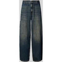 REVIEW Relaxed Fit Jeans mit französischen Eingrifftaschen in Dunkelblau, Größe 33 von REVIEW