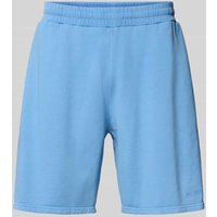 REVIEW Relaxed Fit Sweatshorts mit Label-Print in Hellblau, Größe XXL REVIEW Relaxed Fit Sweatshorts mit Label-Print in Hellblau, Größe XXL von REVIEW