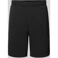 REVIEW Relaxed Fit Sweatshorts mit Label-Stitching in Black, Größe XL von REVIEW