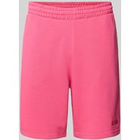 REVIEW Relaxed Fit Sweatshorts mit Label-Stitching in Pink, Größe M REVIEW Relaxed Fit Sweatshorts mit Label-Stitching in Pink, Größe M von REVIEW