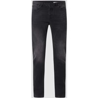 REVIEW Skinny Fit Jeans mit Stretch-Anteil in Black, Größe 30/30 von REVIEW