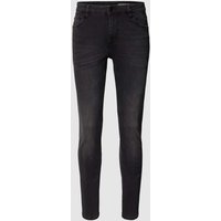 REVIEW Skinny Jeans mit REVIEW Patch in Black, Größe 30/32 von REVIEW