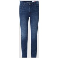 REVIEW Skinny Fit Jeans mit Knopf- und Reißverschluss in Dunkelblau, Größe 29/32 von REVIEW