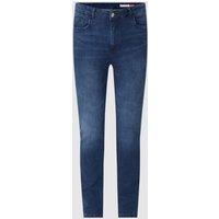 REVIEW Skinny Fit Jeans mit Knopf- und Reißverschluss in Dunkelblau, Größe 32/30 von REVIEW