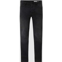 REVIEW Skinny Fit Jeans mit Stretch-Anteil in Black, Größe 29/32 von REVIEW