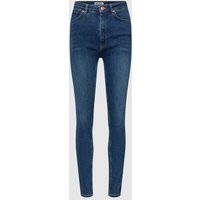 Review Skinny Fit High Waist Jeans im 5-Pocket-Design in Dunkelblau, Größe 25/28 von Review