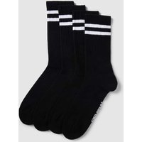 Review Socken mit Kontraststreifen im 4er-Pack in Black, Größe 36/38 von Review
