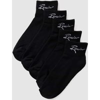 REVIEW Socken mit Label-Schriftzug in Black, Größe 39/42 von REVIEW