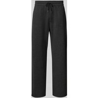 REVIEW Straight Leg Sweatpants mit Tunnelzug in Anthrazit Melange, Größe XL von REVIEW