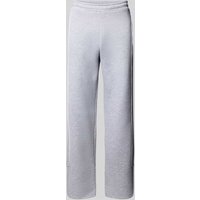 REVIEW Straight Leg Sweatpants mit elastischem Bund in Hellgrau Melange, Größe M von REVIEW