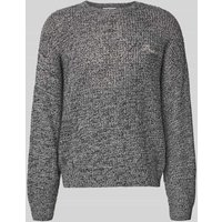 REVIEW Strickpullover mit Rundhalsausschnitt in Hellgrau Melange, Größe XXL von REVIEW