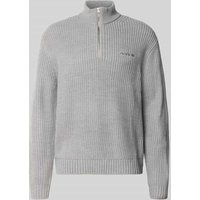 REVIEW Strickpullover mit Stehkragen und Reißverschluss in Hellgrau Melange, Größe XXL REVIEW Strickpullover mit Stehkragen und Reißverschluss in Hellgrau Melange, Größe XXL von REVIEW