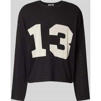 REVIEW Strickpullover mit überschnittenen Schultern in Black, Größe XXL von REVIEW