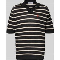 REVIEW Strickshirt mit Polokragen und Label-Stitching in Black, Größe XS REVIEW Strickshirt mit Polokragen und Label-Stitching in Black, Größe XS von REVIEW