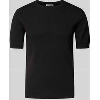 REVIEW Strickshirt mit Rundhalsausschnitt in Black, Größe L von REVIEW