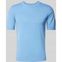 REVIEW Strickshirt mit Rundhalsausschnitt in Hellblau, Größe M von REVIEW