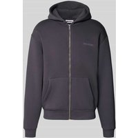 REVIEW Sweatjacke mit Känguru-Tasche in Anthrazit, Größe XXL von REVIEW